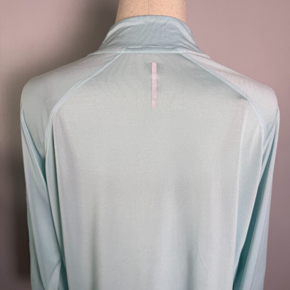 Zelos Women's 3X Light Blue Teal Half Zip Pullover Long Sleeve Activewear Top - Picture 9 of 11